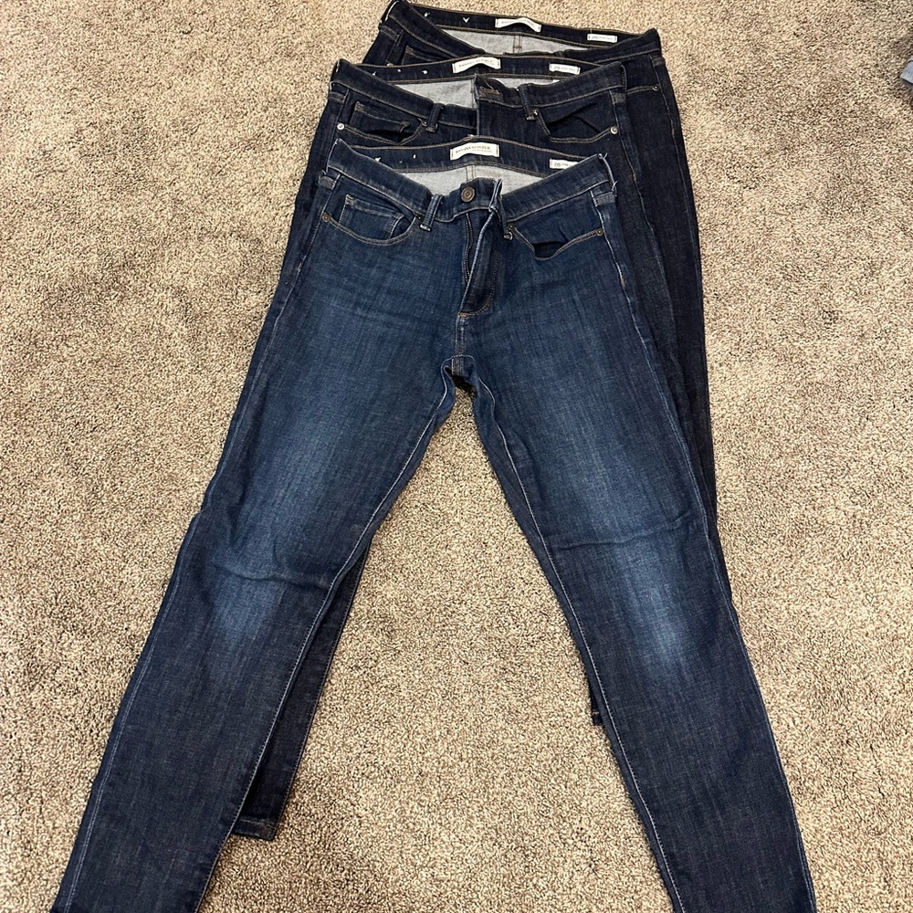 Banana Republic Skinny ankle sz 28 3 pair women’s jeans
